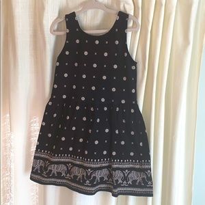 Old Navy black and white cotton dress